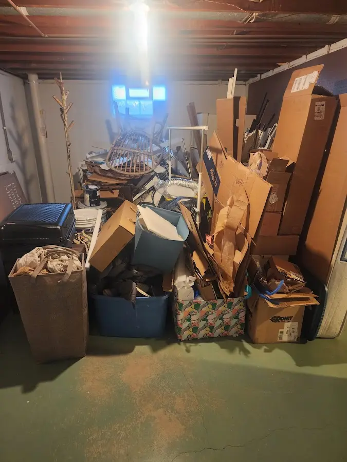 Roll-off dumpster container at job site for 2 Yard Dumpster Rental in Paloma Creek South